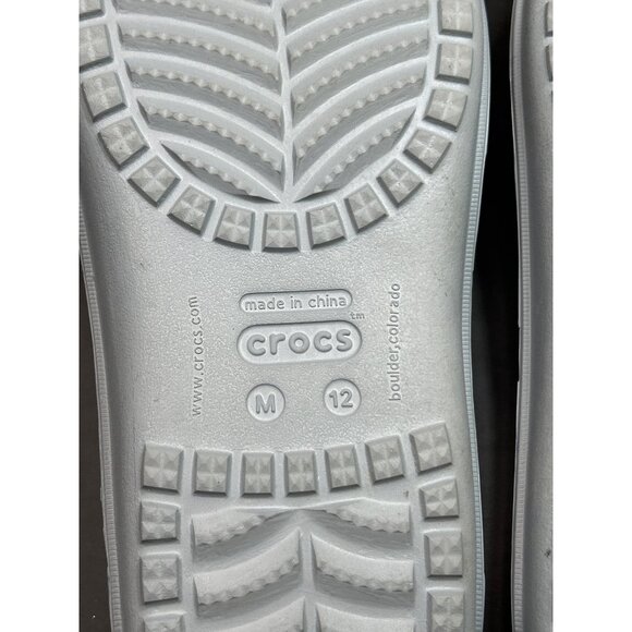 Crocs Mens Navy Blue Flip Flops Size M12 Comfortable Lightweight Casual Sandals - Picture 7 of 7